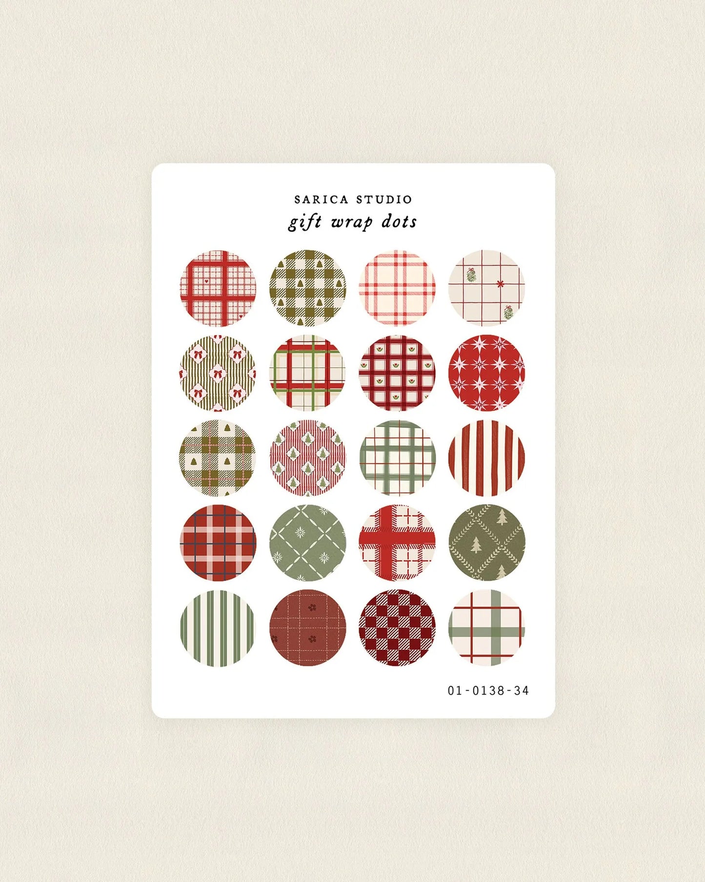 Gift Wrap Dots Sticker