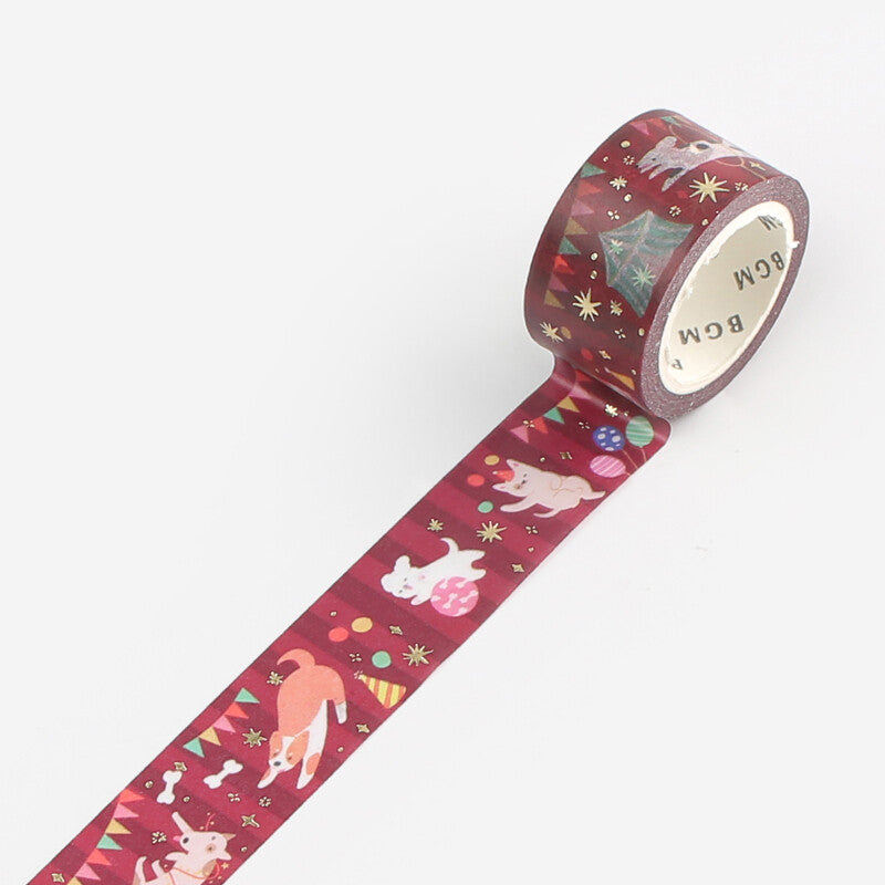 Doggie Circus - Foil Stamped Washi Tape