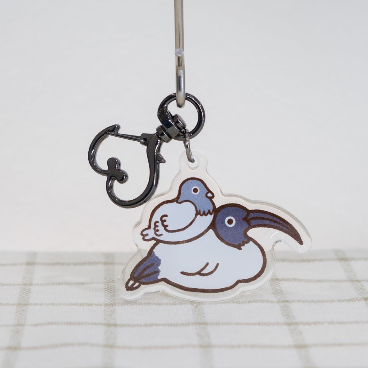 Bin Chicken with Pigeon Keychain