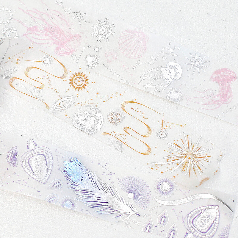 Feathers - Foil Stamped Washi Tape