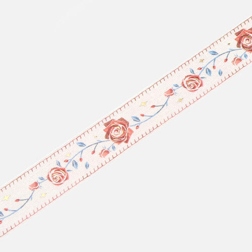Ribbon Rose - Foil Stamped Washi Tape