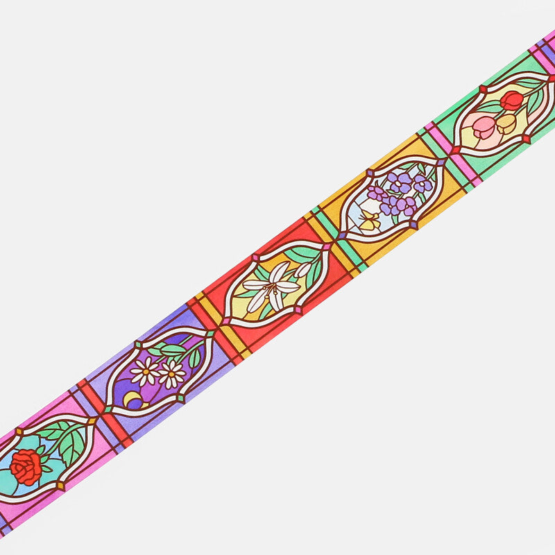 Stained Glass Clear Tape - Floral Garden