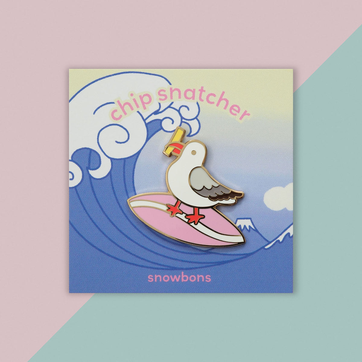 Chip Snatcher Enamel Pin