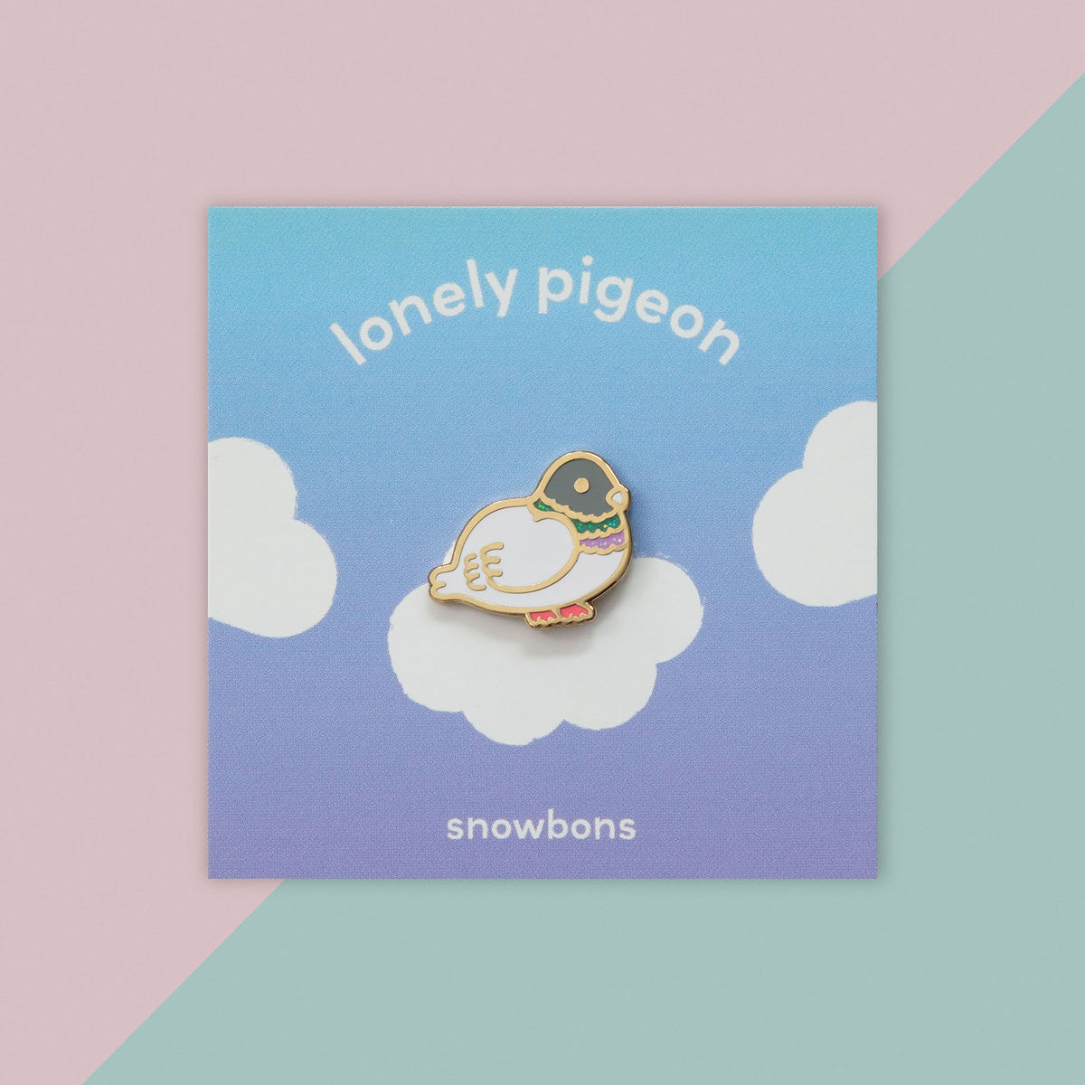 Lonely Pigeon Enamel Pin