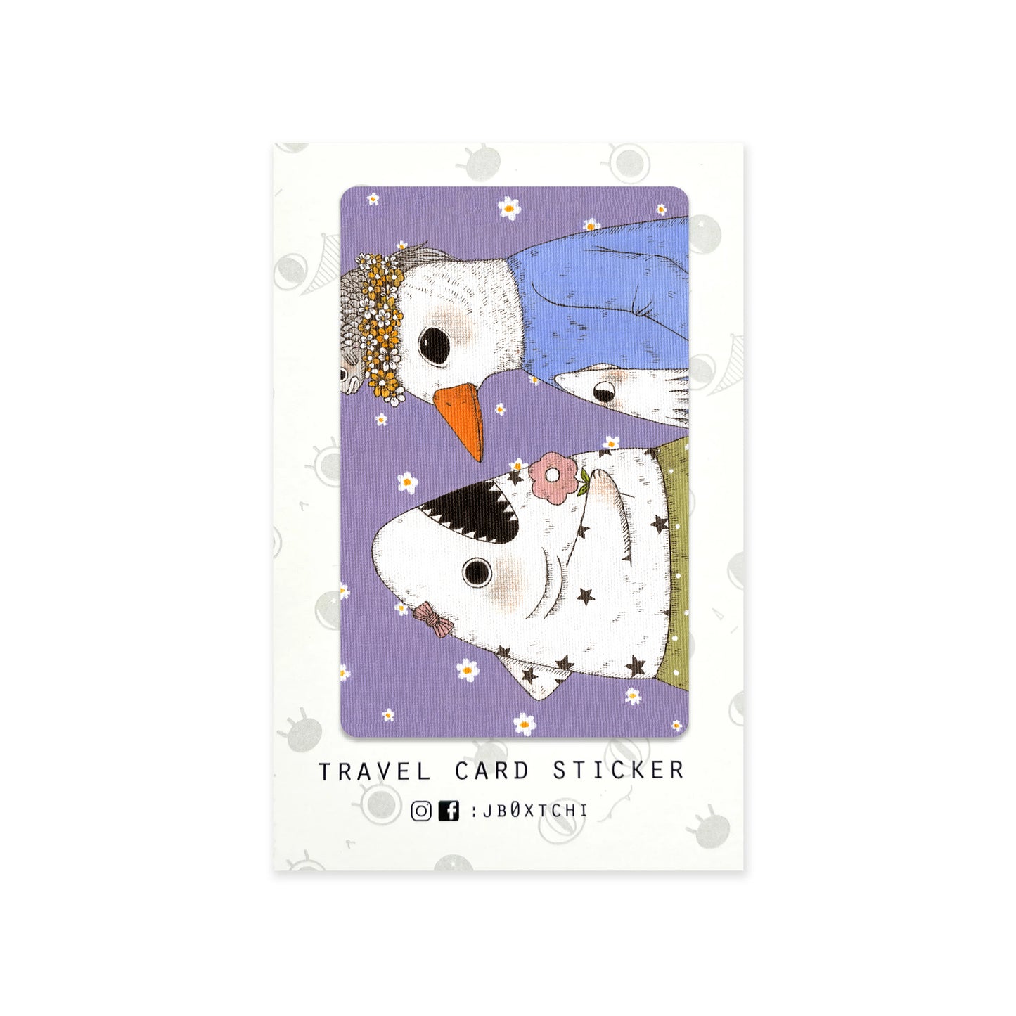 An Exchange of Flower Travel Card Sticker