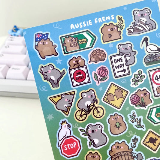 Aussie Frens Sticker Sheet