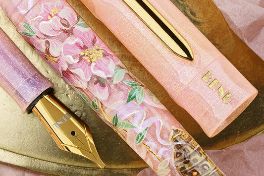 Benu Fountain Pen - Peach Blossom (Talisman Collection)