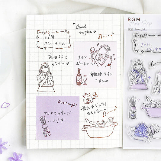 BGM Clear Stamp - Tonight