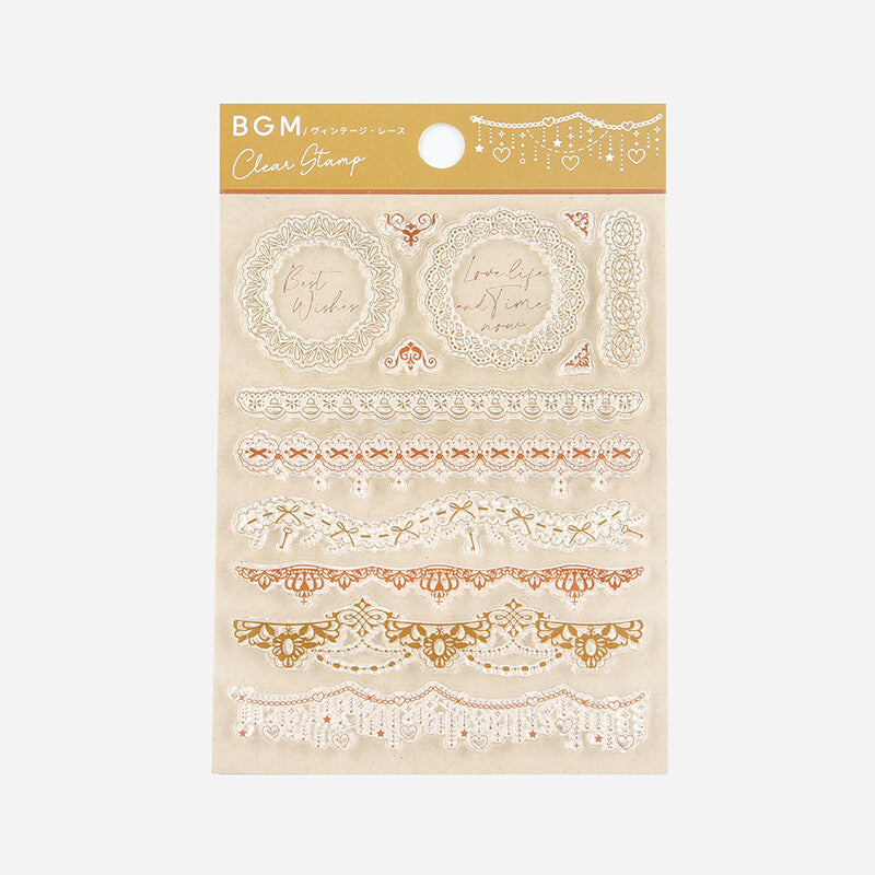 BGM Clear Stamp - Vintage Lace