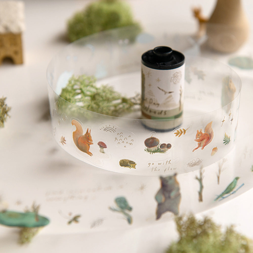 Fragments of Life Kiss-Cut PET Roll Tape - Beautiful Day in the Woods