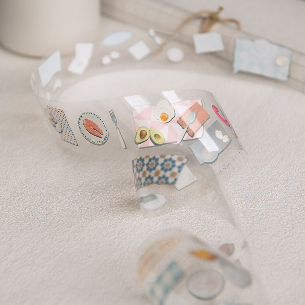 Fragments of Life Kiss-Cut PET Roll Tape - Capturing the Moment