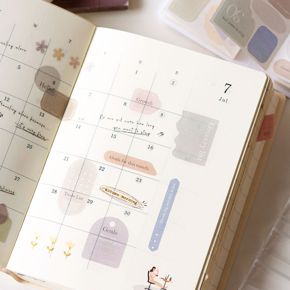 Die-Cut Washi Sticker Book - The Power of Labels