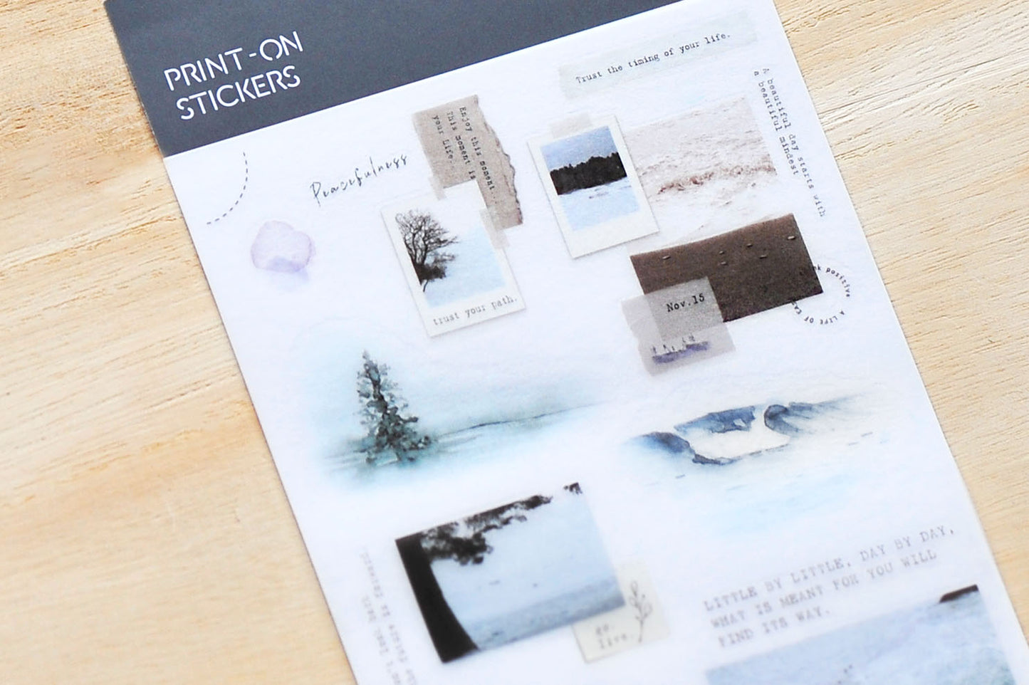 Calm Travels Print-On Stickers