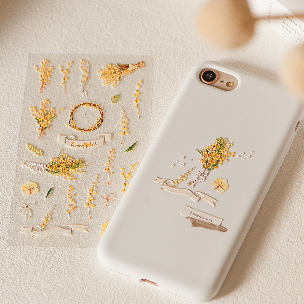 Mimosa Pop-Up Stickers