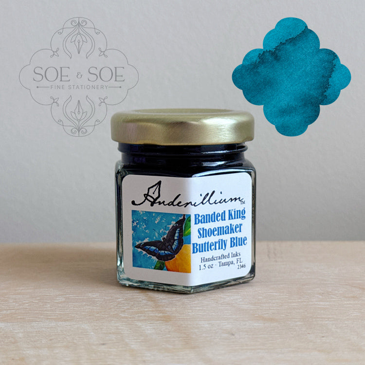 Banded King Shoemaker Butterfly Blue