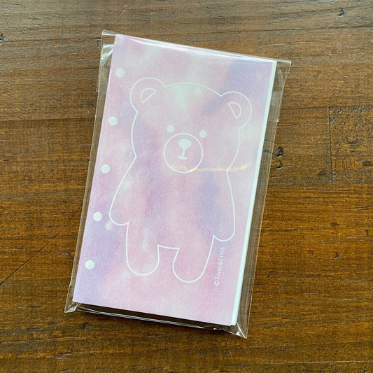 Bear Card Ink Swatch Paper - M5 Organiser Refill