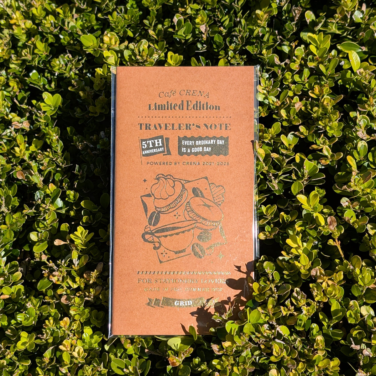Cafe Crena Limited Edition 5th Anniversary TN Regular Notebook - 4mm Grid