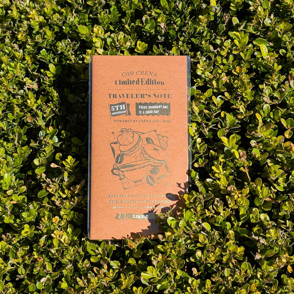 Cafe Crena Limited Edition 5th Anniversary TN Regular Notebook - 8mm Lined