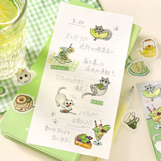 Welcome Meow! Cafe Flake Seal - Haineko