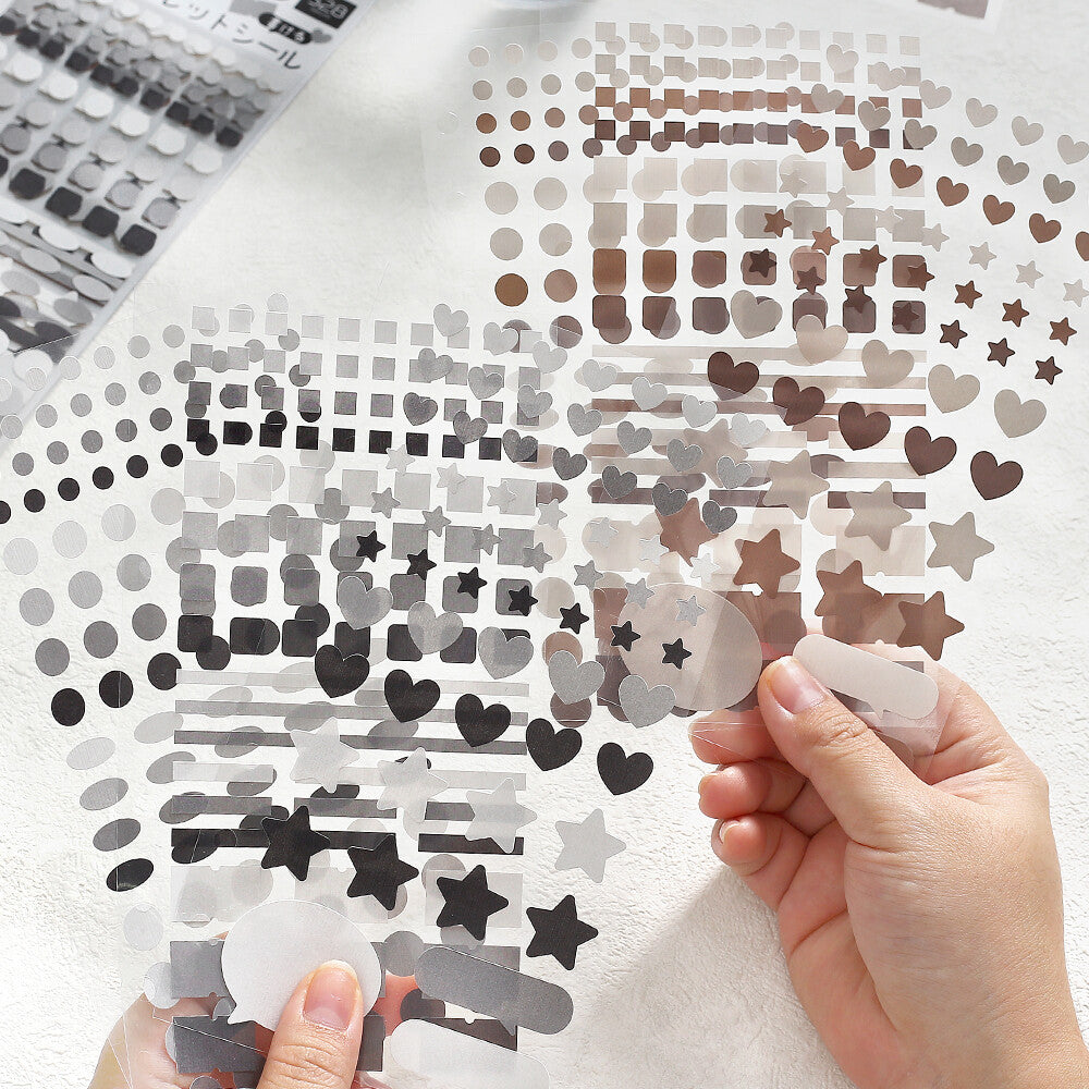 Daily Palette Planner Stickers - Dark