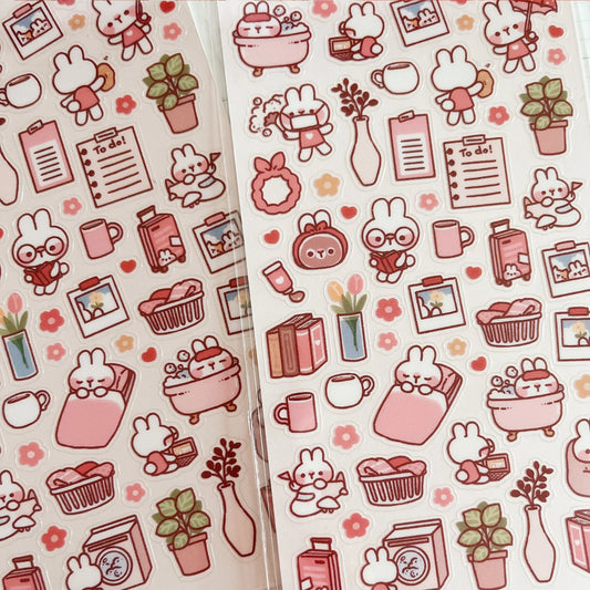 Daily Life of Rabbit: Sticker Sheet