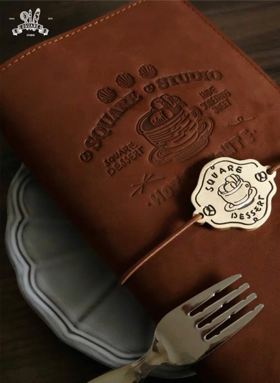 Dessert Leather Regular Notebook Cover - Hot Chocolate