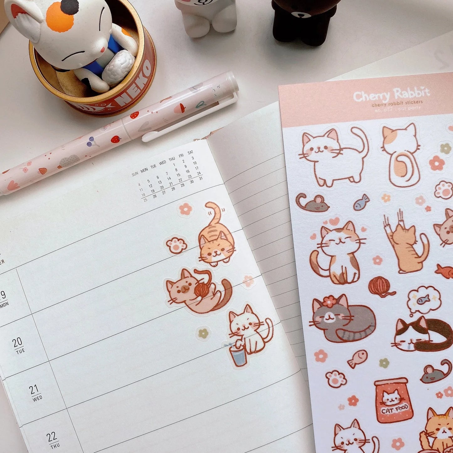Cat Party Sticker Sheet
