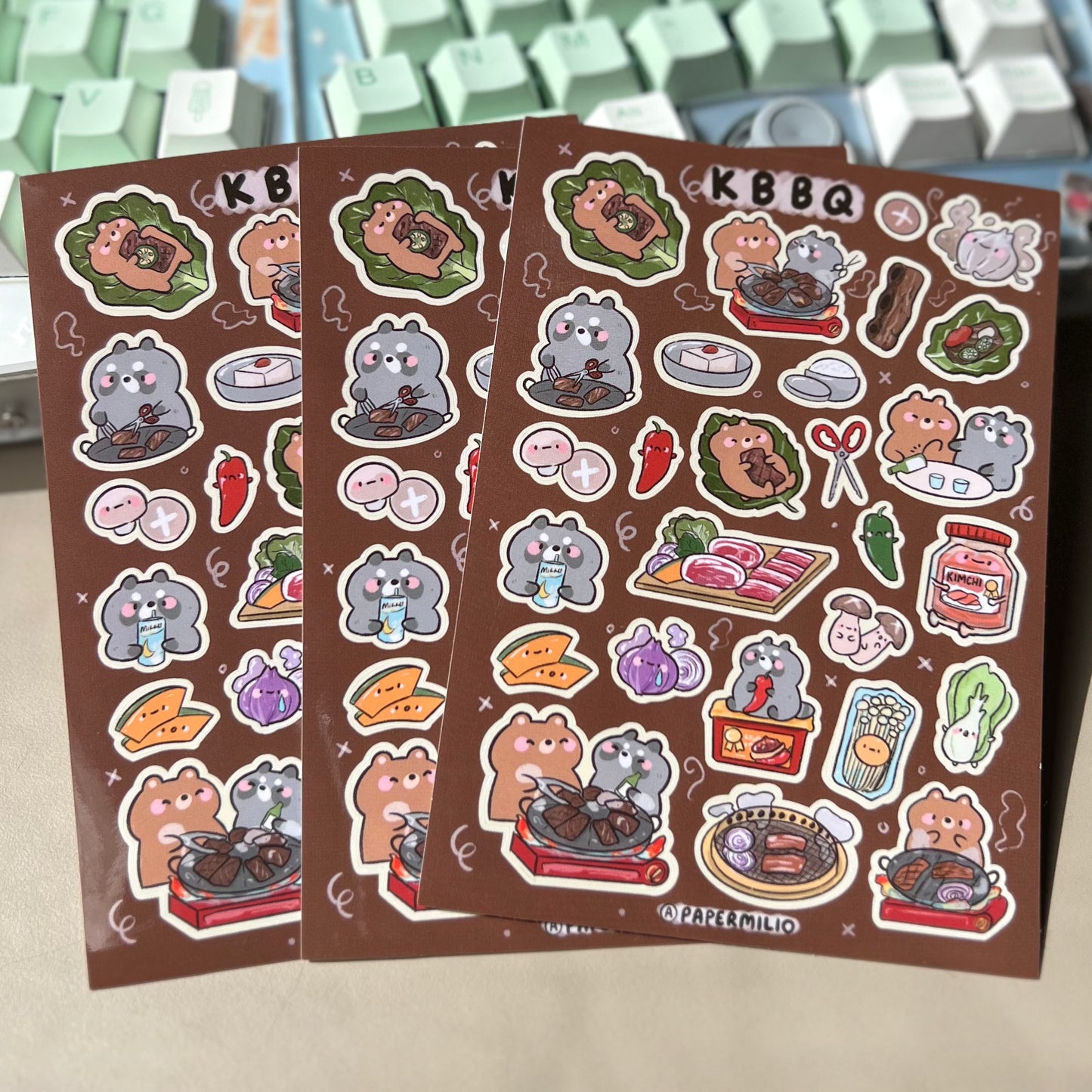 KBBQ Sticker Sheet