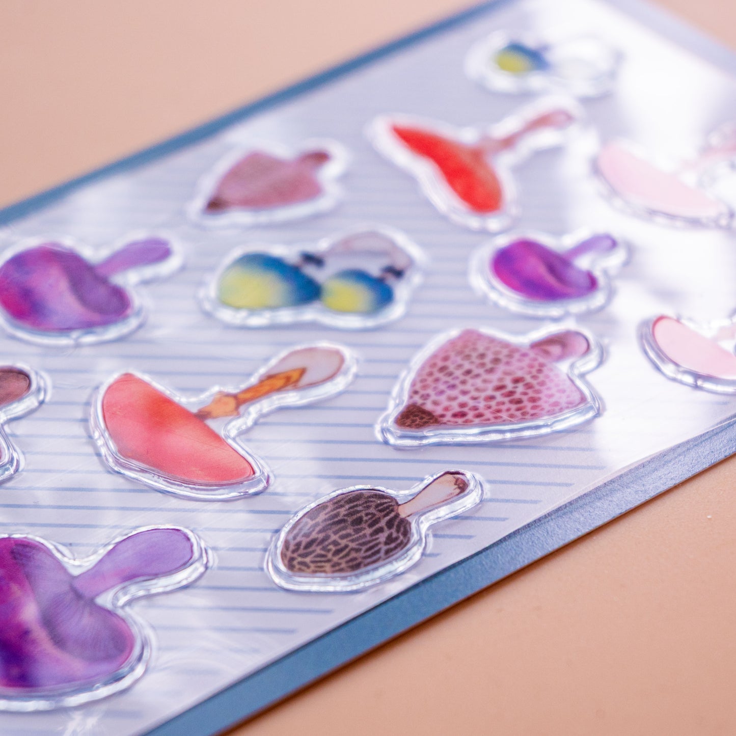 Kawaii Mushroom Die-Cut Tile Stickers