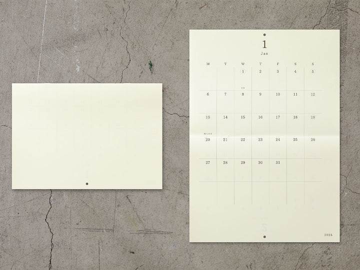 MD Calendar Folded Wall-Hanging 2025