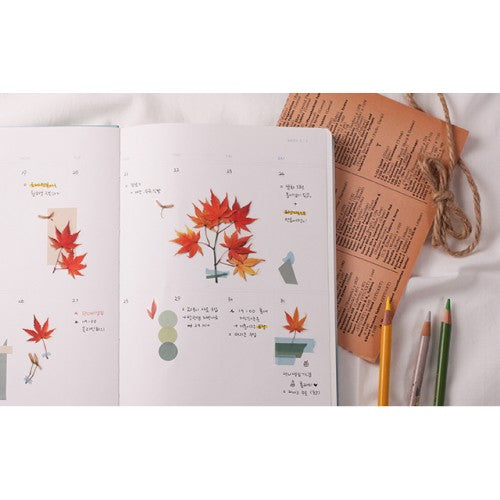 Pressed Flower Stickers - Palmate Maple