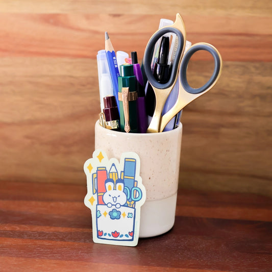 Pen Holder Vinyl Sticker (Holographic)