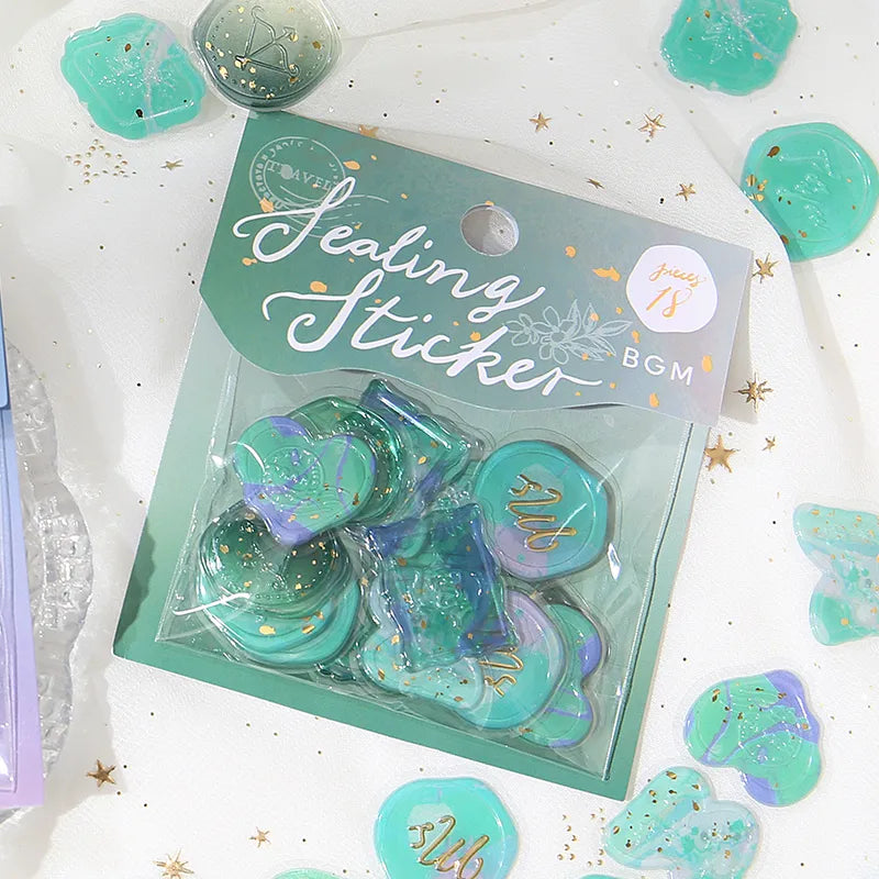 Phantom Flower Seal Sticker - Green