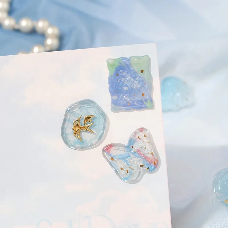 Phantom Flower Seal Sticker - Navy