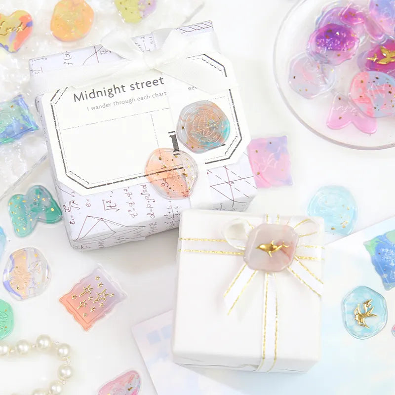 Phantom Flower Seal Sticker - Brown