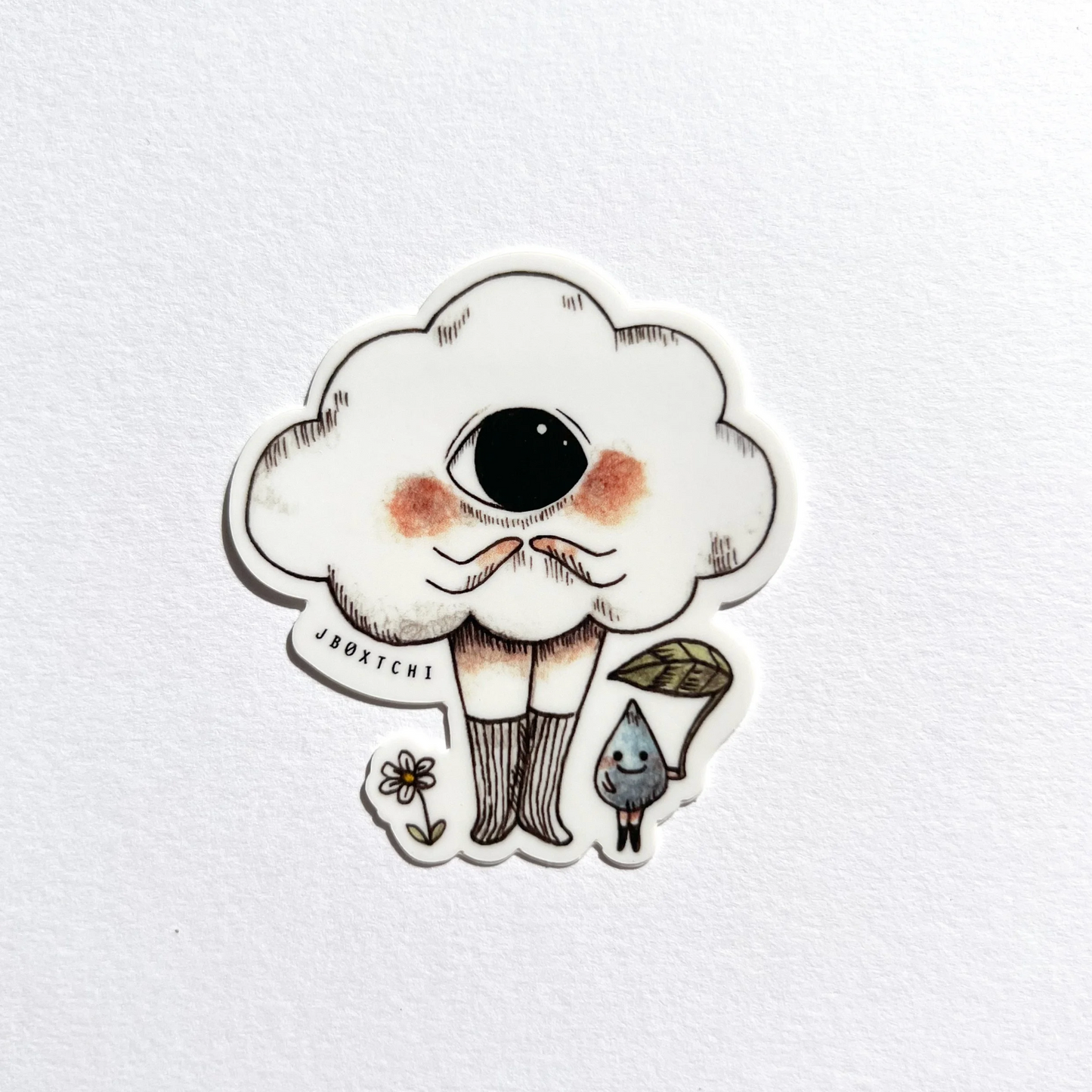 Rain Cloud Die-Cut Sticker