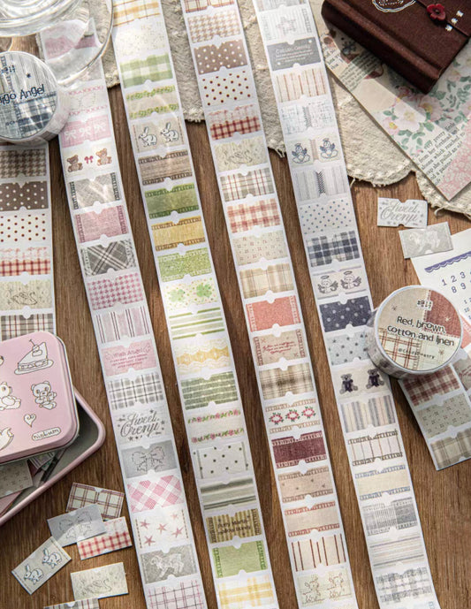 Candy Poetry - vintage book tab stickers