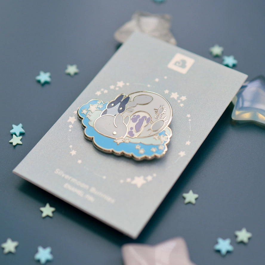 Silvermoon Bunnies Enamel Pin