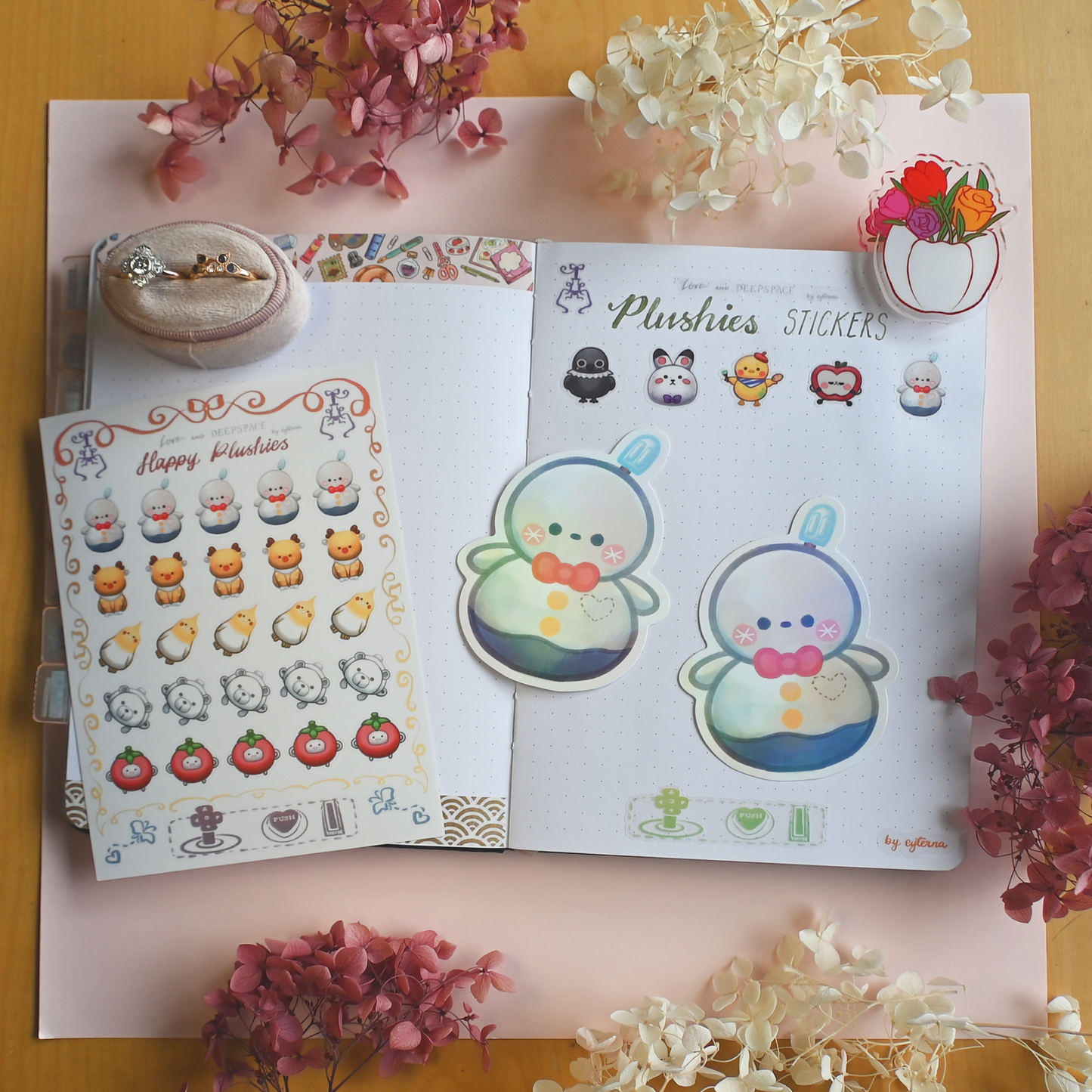 Happy Plushies Sticker Sheet