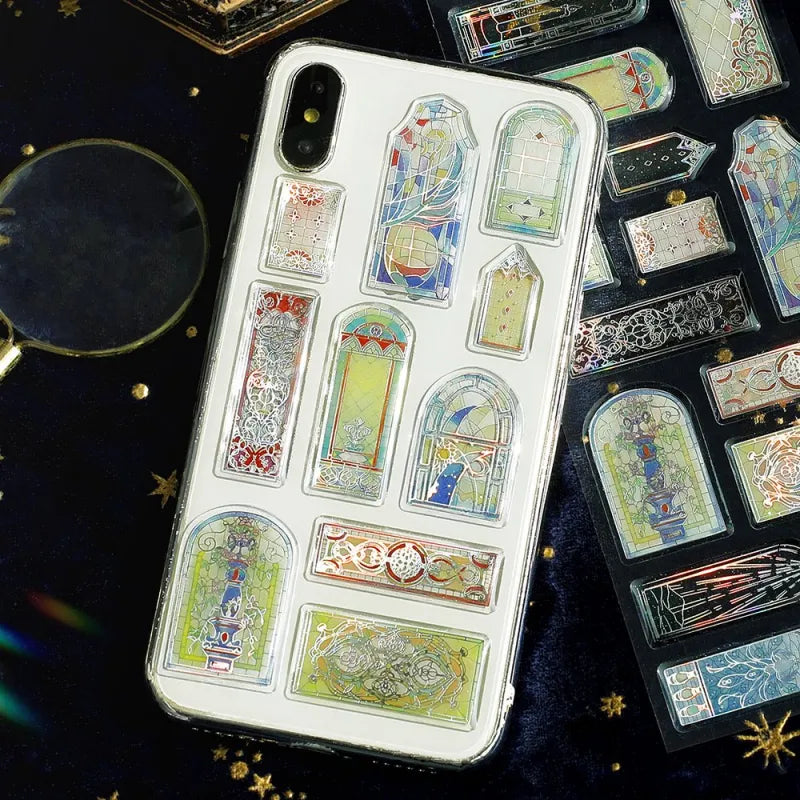 Stained Glass Crystal Stickers