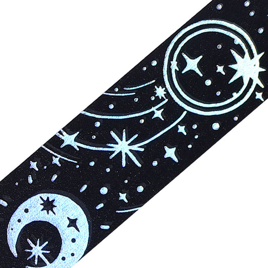 Star Magic Book Silver Foil-stamped Washi Tape - Darkness