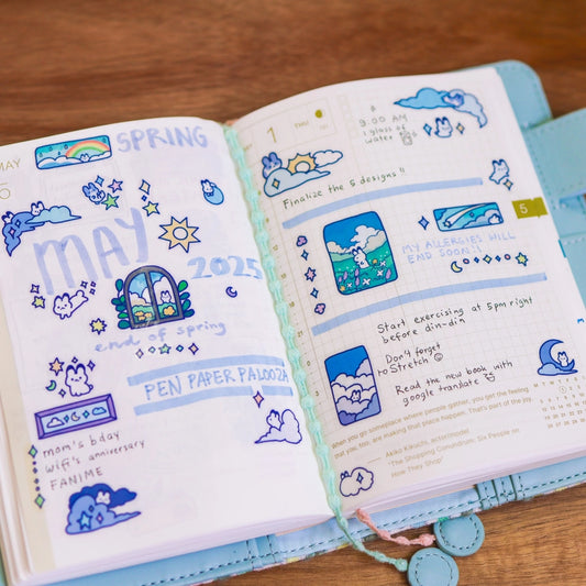 Cloudy Bunnies Clear Sticker Sheet