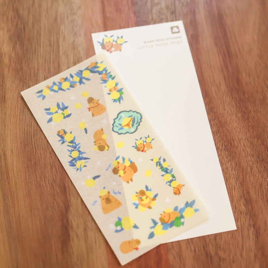 Little Yuzu Thief Washi Sticker Sheet