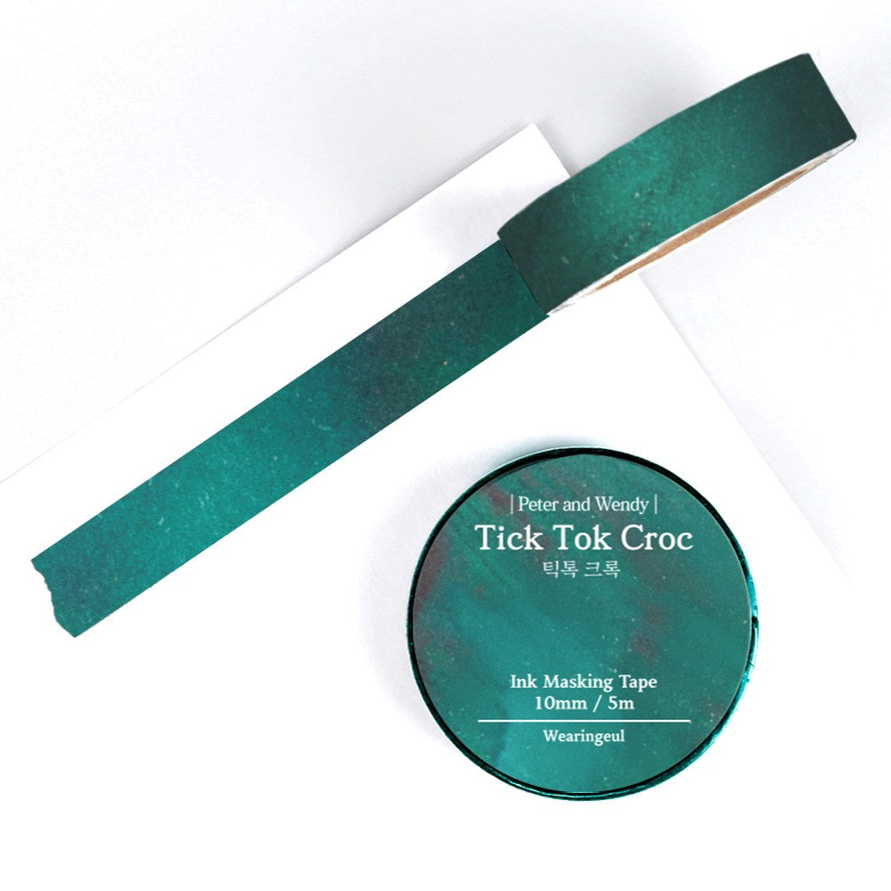 Ink Masking Tape - Tick Tok Croc