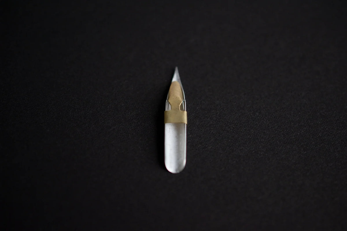 Tachikawa G-Pen Nib Tin-plated Finish with Reservoir (Set of 3)