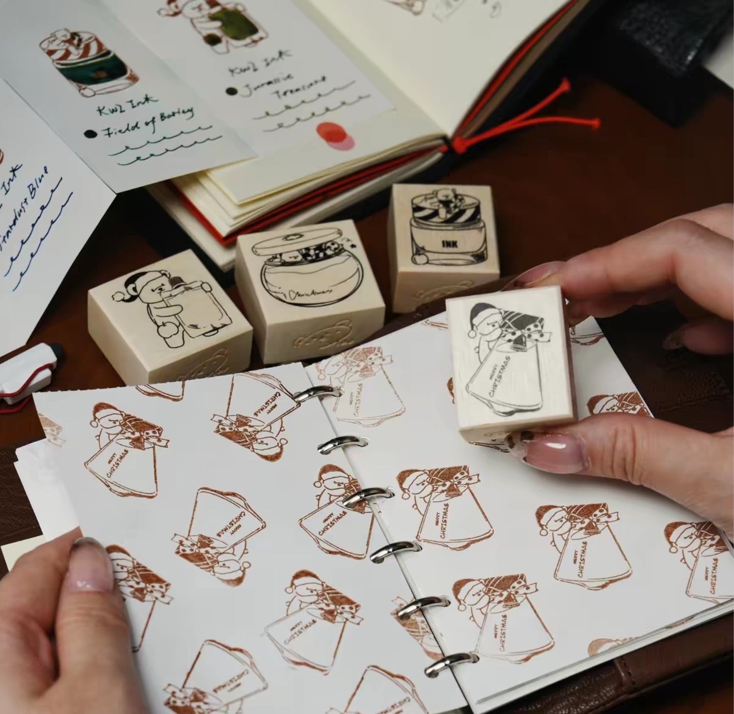 Teddy Jingle Bell Stamp