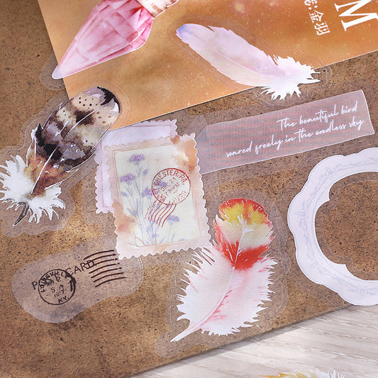 The museum clear sticker flakes designed by BGM - Kinpu