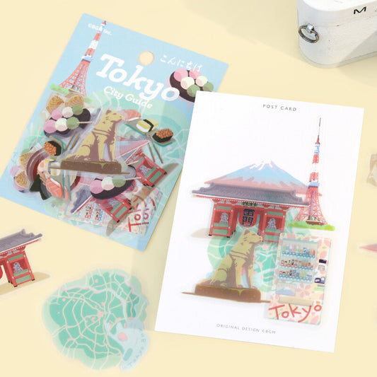 Tokyo City Guide Clear Stickers by BGM