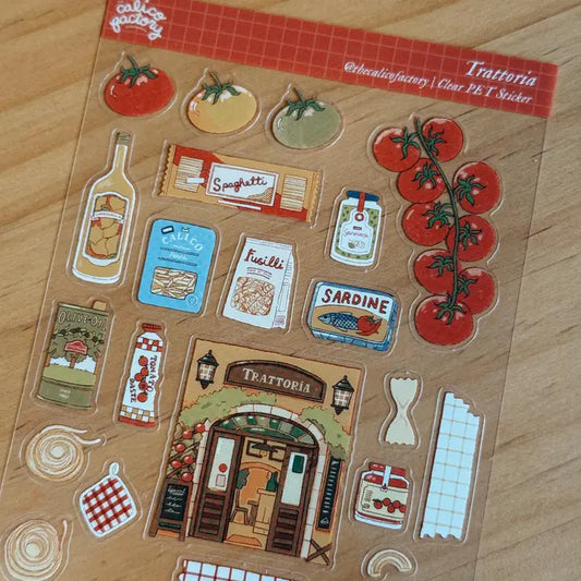 Trattoria PET Sticker Sheet