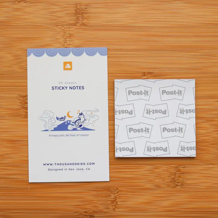 Blue Porcelain Sticky Notes